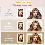 White Jewelry Box with LED Mirror